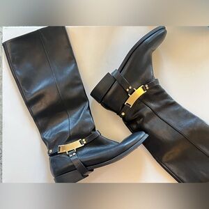 Brand: Zara/ Boots with Gold Zipper/ Size:40 (9.5)/ Condition: Good
